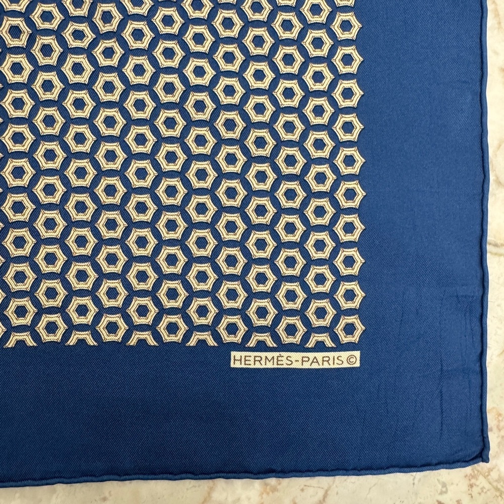 Hermès Paris Silk Patterned Scarf